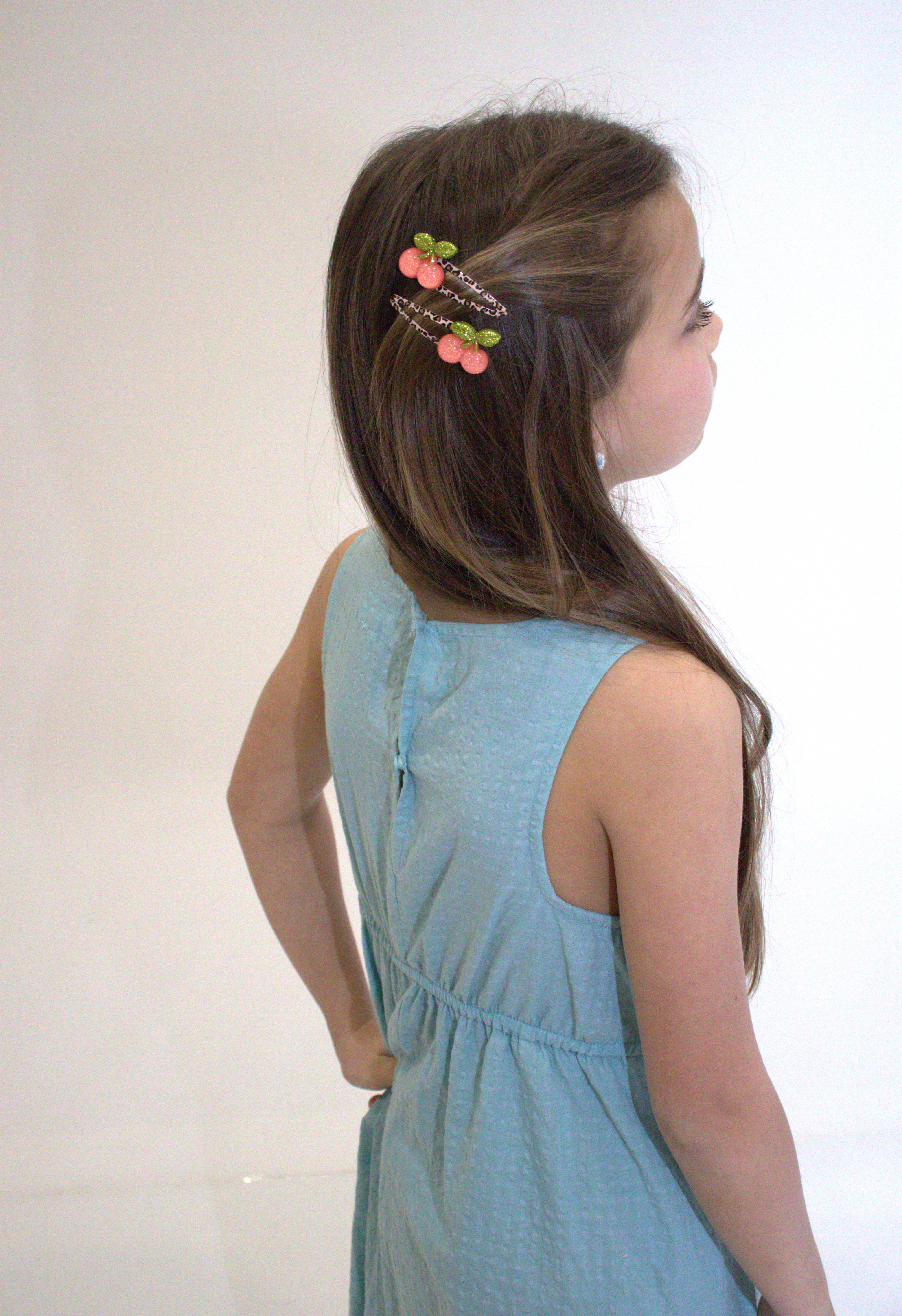 Yuko B - Wholesale Barrette - Kids - Premium Hair Clips for Kids - Cherries8
