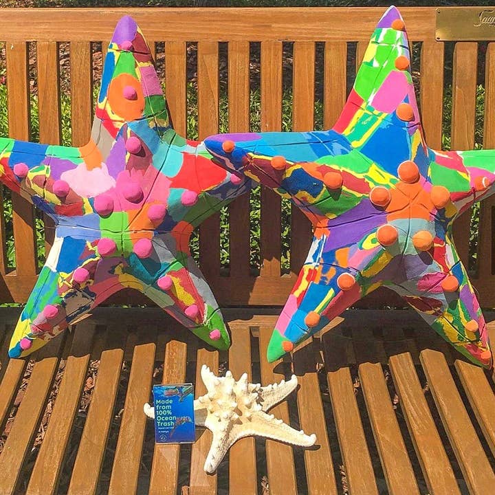 Ocean Sole - Venta al por mayor Escultura - Escultura Flip Flop de estrella de mar - Venta al por mayor