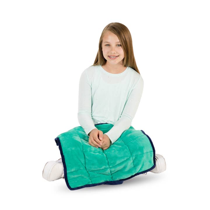 Bouncyband LLC - Wholesale Bedding Blanket - Kids & Baby - Portable Weighted 5lb Dual Textured Sensory Lap Pad for Kids1