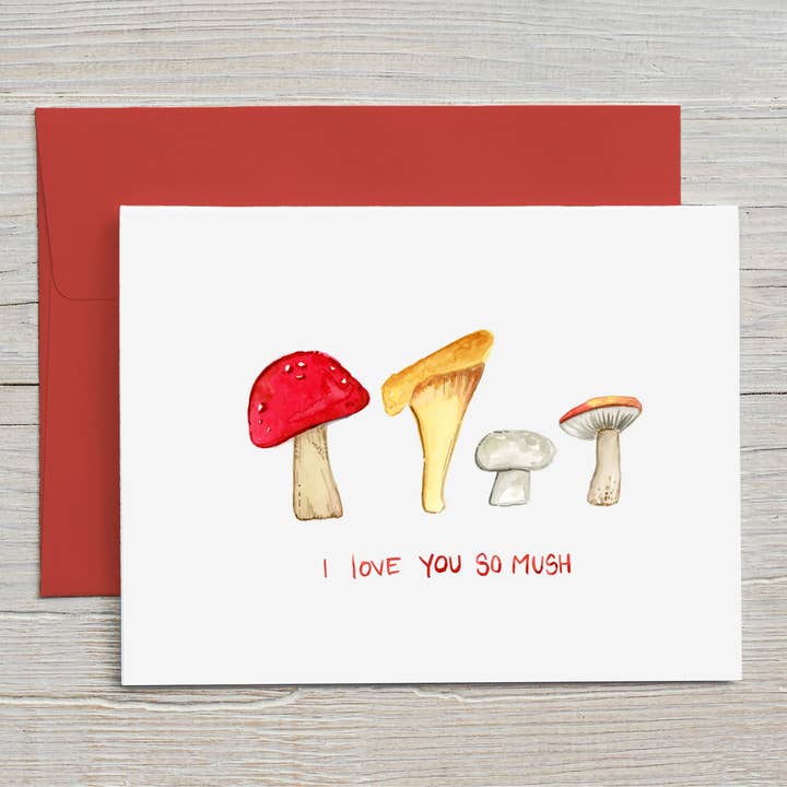 Love You So Mush! Card for wholesale by MaryGold Tales