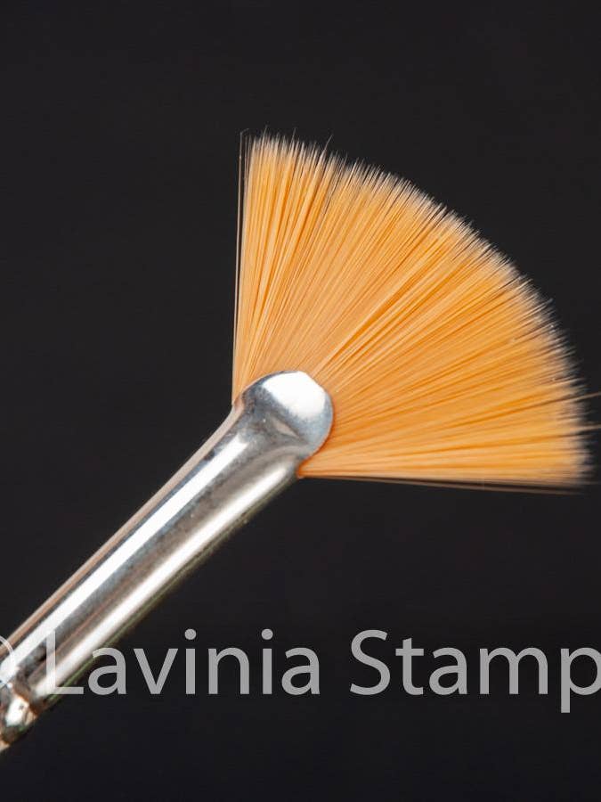 Lavinia Stamps - Synthetic Fan Brush for wholesale by Ecstasy Crafts Distributing
