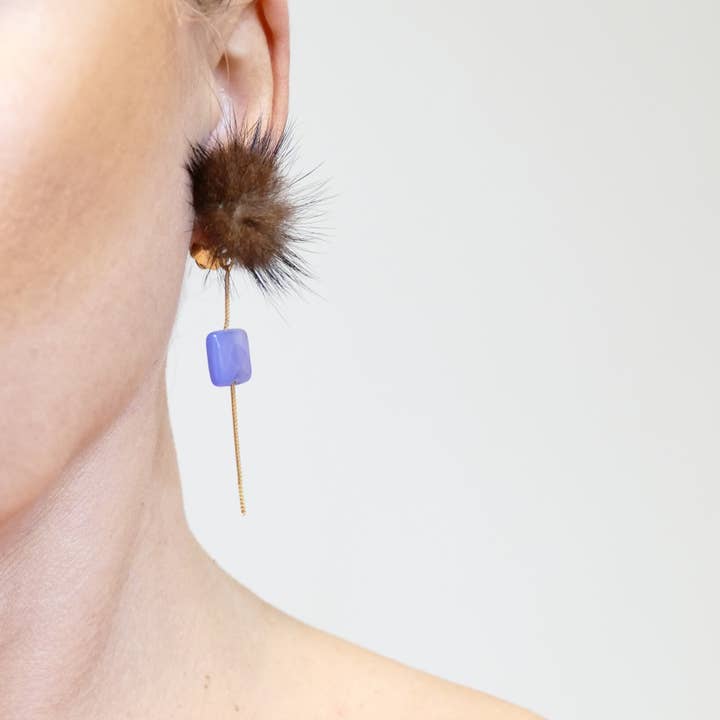 Amara orecchini clip-on diaspro per la vendita all'ingrosso da parte di Cátia Levy Designer