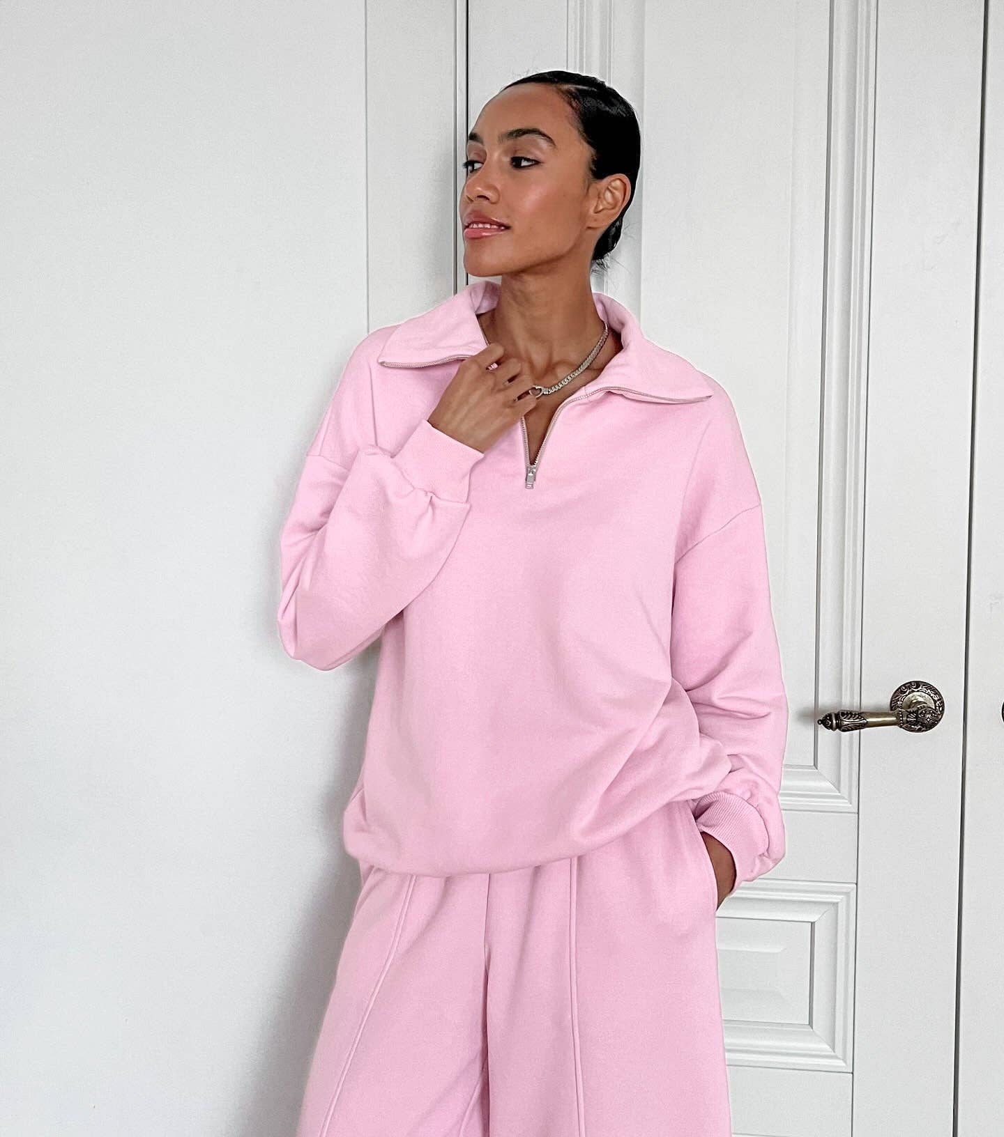 Marayn – wholesale Lounge set – Women's – European Autumn HighWaist Sweatshirt  Pants Set4