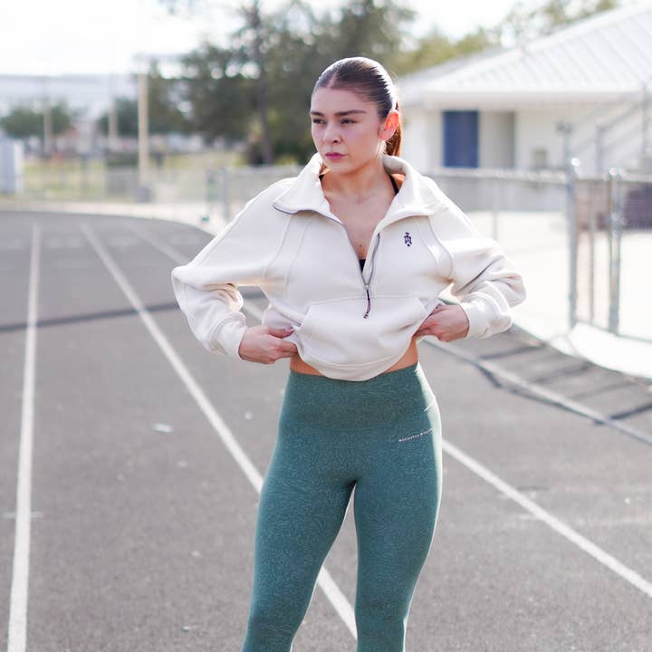 Aesthetics High-Waist Airlift Legging - Green Leopard Print for wholesale by Aesthetics Dynasty