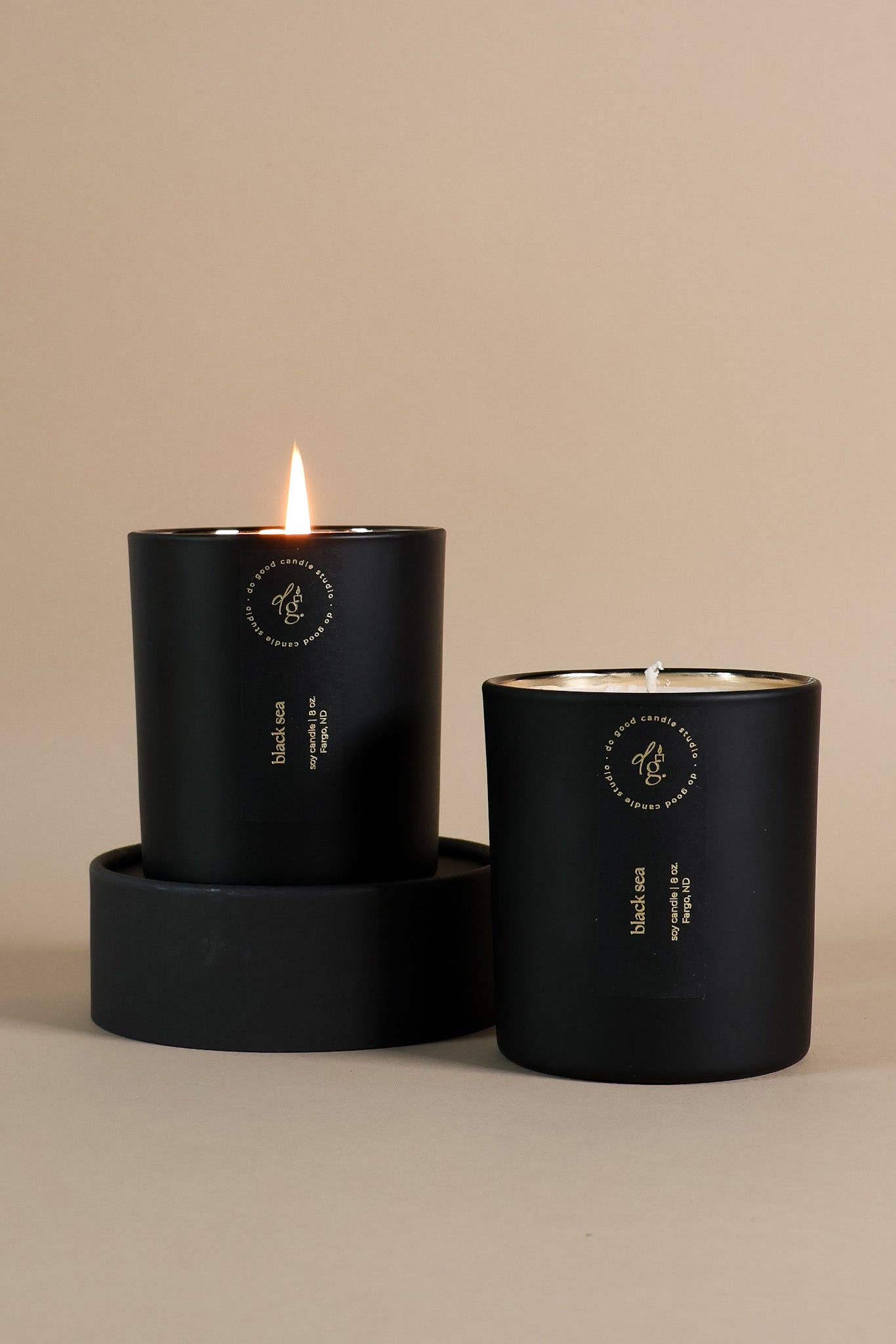 Do Good Candle Studio - Wholesale Jar/Filled Candle - Black Sea  | Signature Black |Non-Toxic Soy Candle2