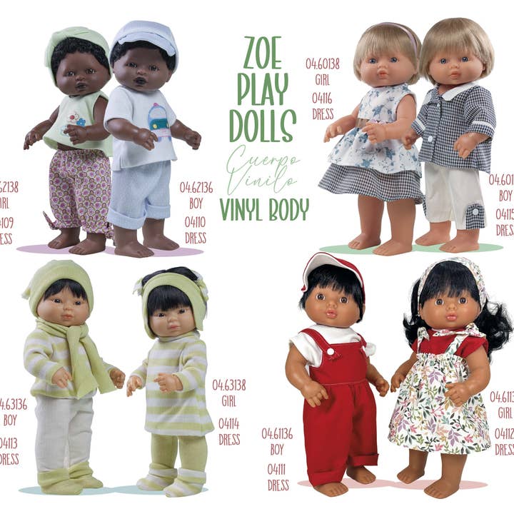 MUÑECOS ZOE&NICK PLAY DOLLS para venta al por mayor de Nines Artesanals d'Onil Dolls