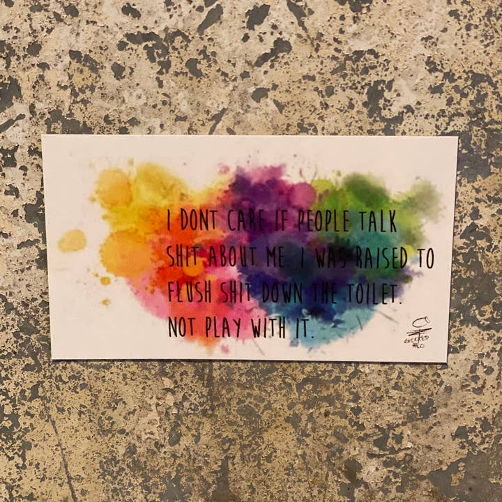 Aimant Flush the Shit pour la vente par Crooked Halo