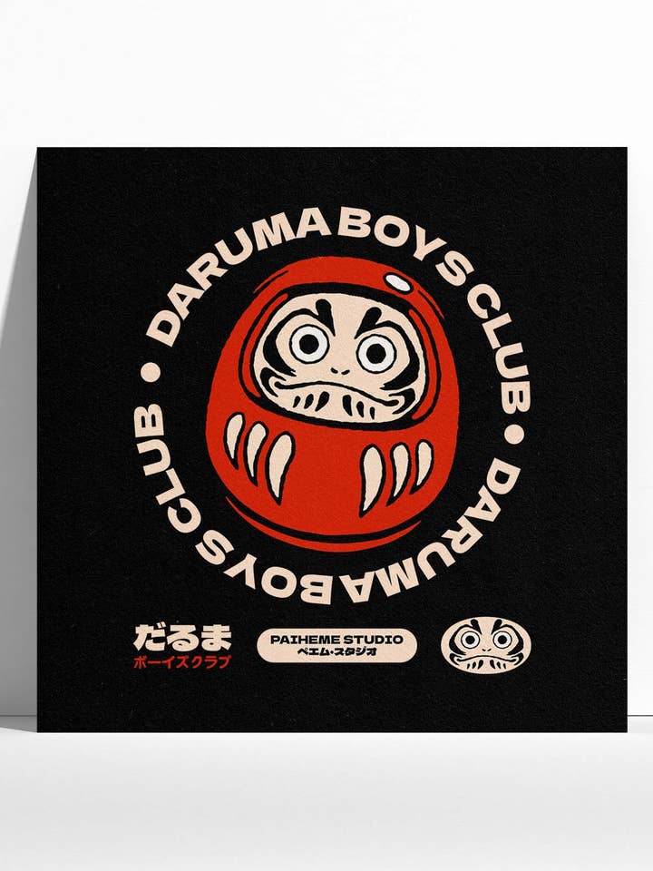 Daruma Boys Club - 300g strukturpapir “Rives” fra Antalis for engroshandel hos Paiheme Studio
