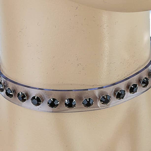 Funk Plus - Wholesale Choker/Collar - CK247CLR RHINESTONE CLEAR CHOKER4