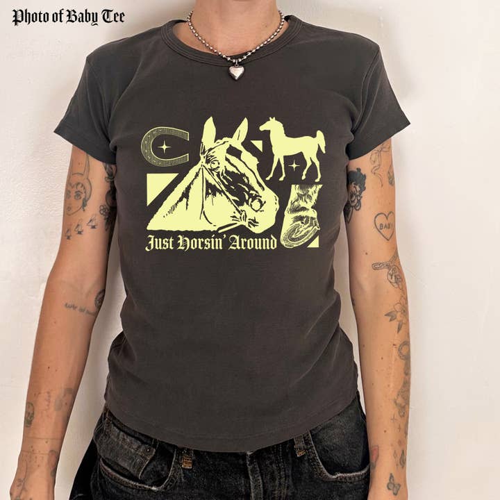 Freddy Tyler Paul - Wholesale Screen Printed T-Shirt - Women's - ‘Horsin’ Around’ Top5