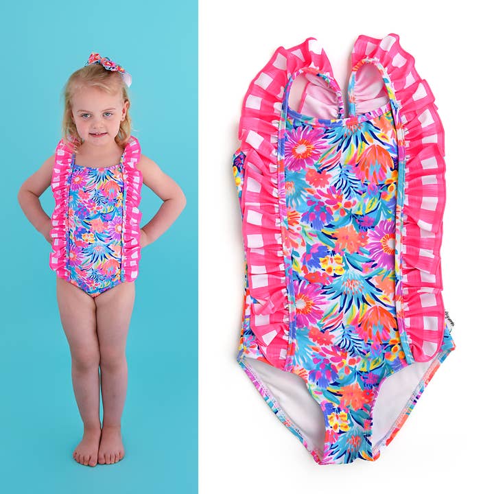 Gigi and Max - Wholesale One Piece Swimsuit - Kids - Megan Floral TANK ONE PIECE SWIMSUIT1