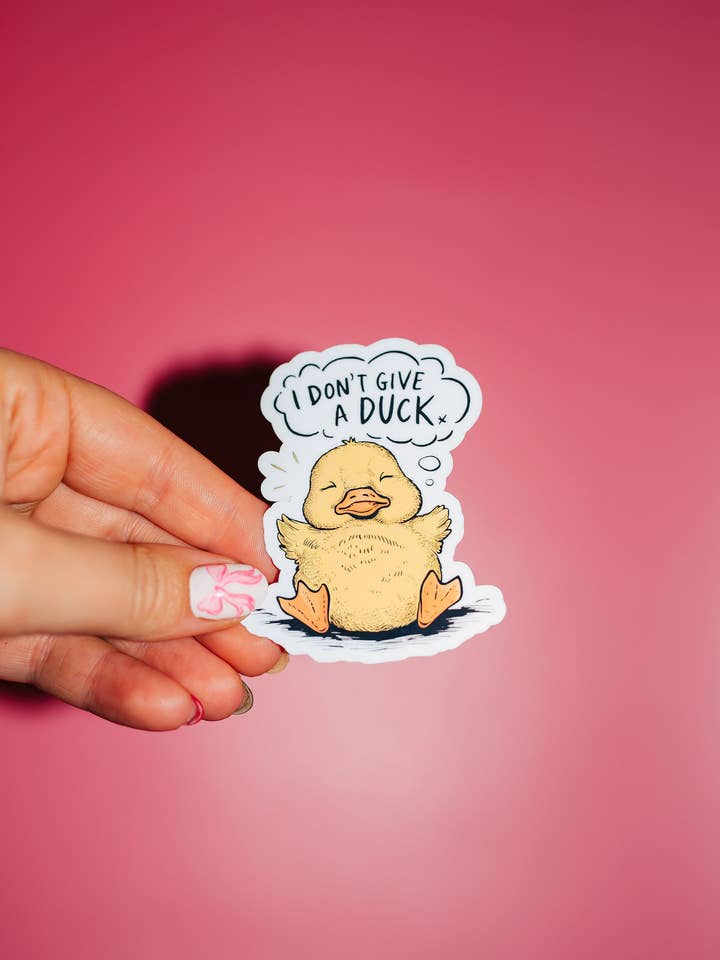 Pegatina "Me Importa Un Pato", Regalo Divertido y Lindo, Meme de Moda para venta al por mayor de ShopSourSweetener