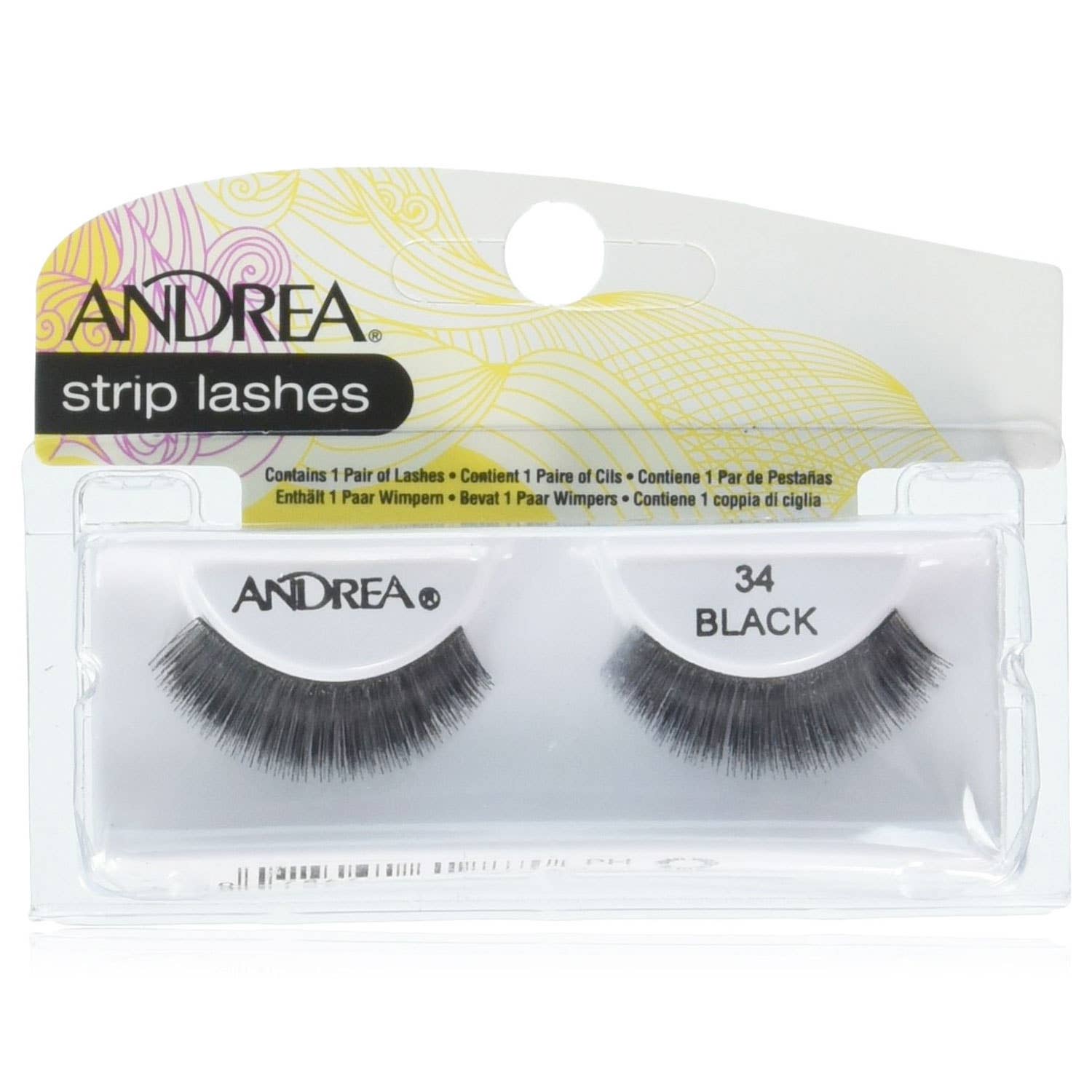 KT Supply - Wholesale False/Fake Eyelashes - Andrea Strip Lashes, 34 Black0