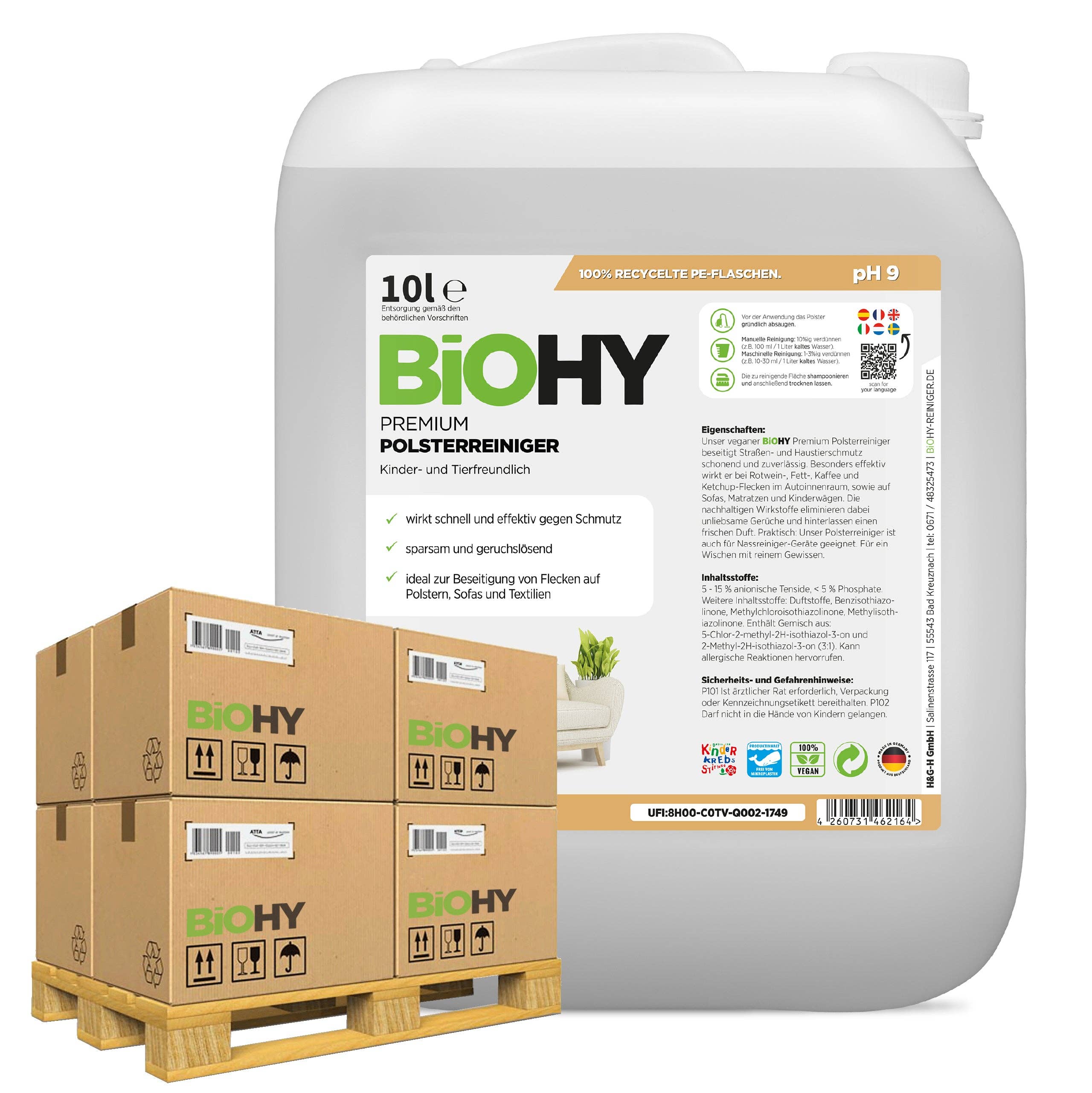 BiOHY - Wholesale Retailer Display - Home & Living - Premium upholstery cleaner, textile cleaner, upholstery cleaning agent, sofa cleaner, B2B2