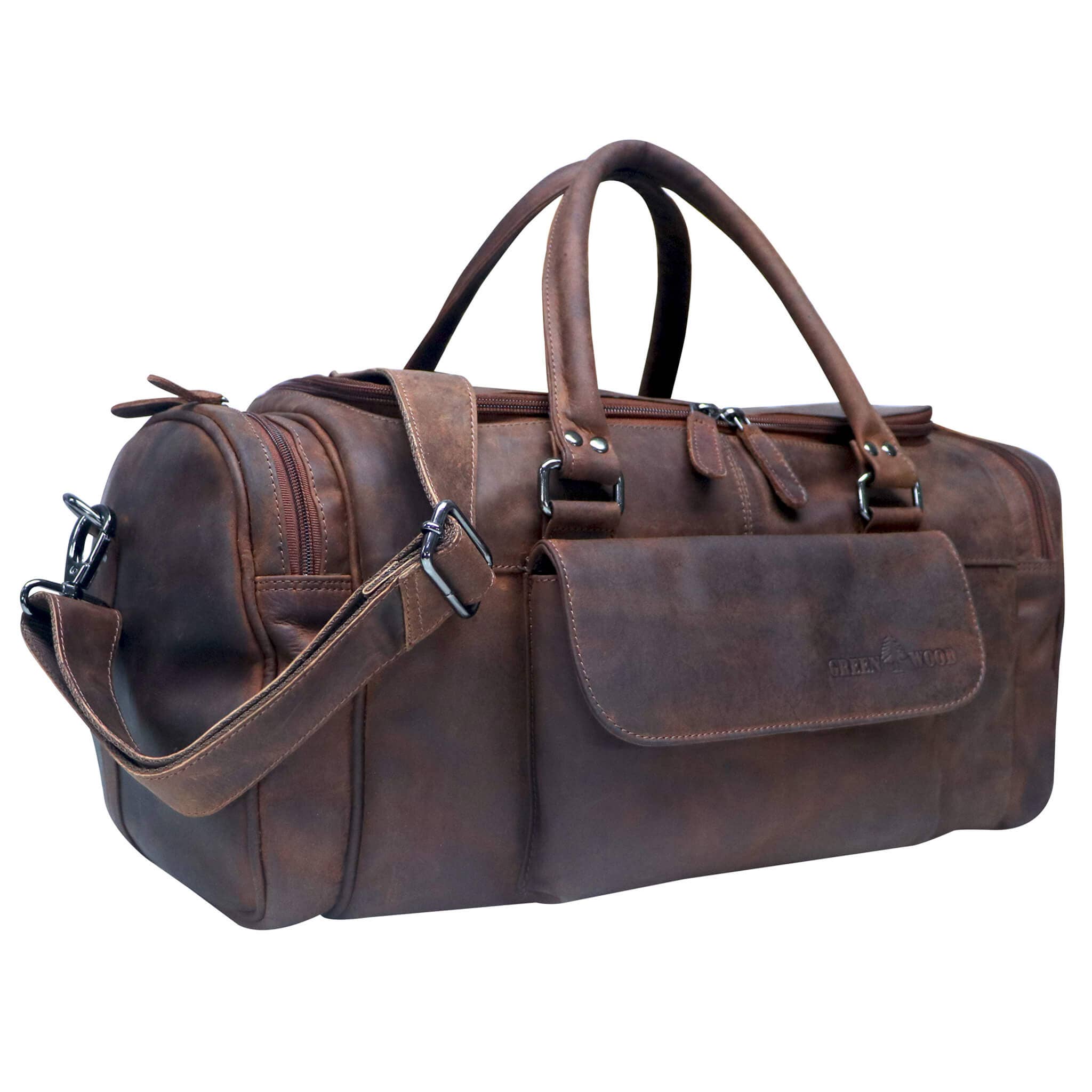 Greenwood - Wholesale Duffel- en weekendtas - Uniseks - Greenwood Finn leren sporttas en kleine reistas voor mannen en vrouwen16