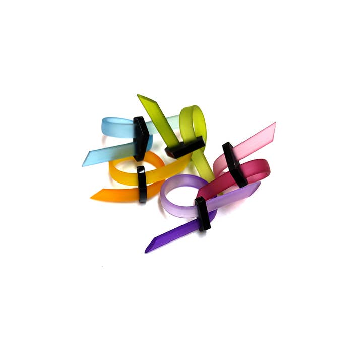 SANAGA justerbar handfärgad gummiring ESSENTIALS för wholesale av ALEX+SVET