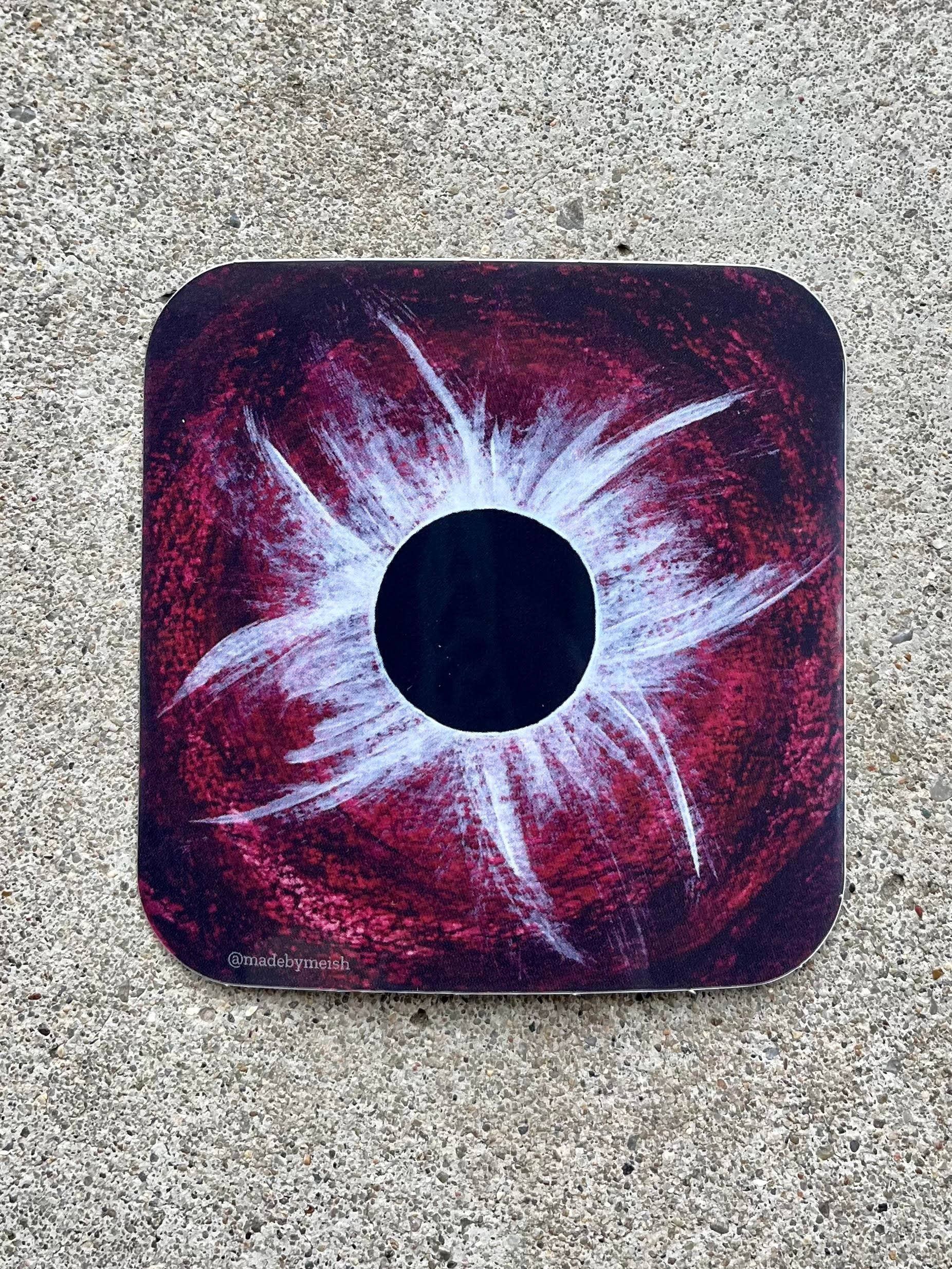 Made by Meish - Wholesale Wall Accent - Red Solar Eclipse - Corona2