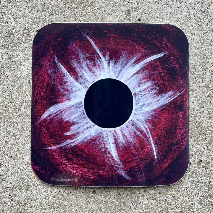Made by Meish - Wholesale Wall Accent - Red Solar Eclipse - Corona2