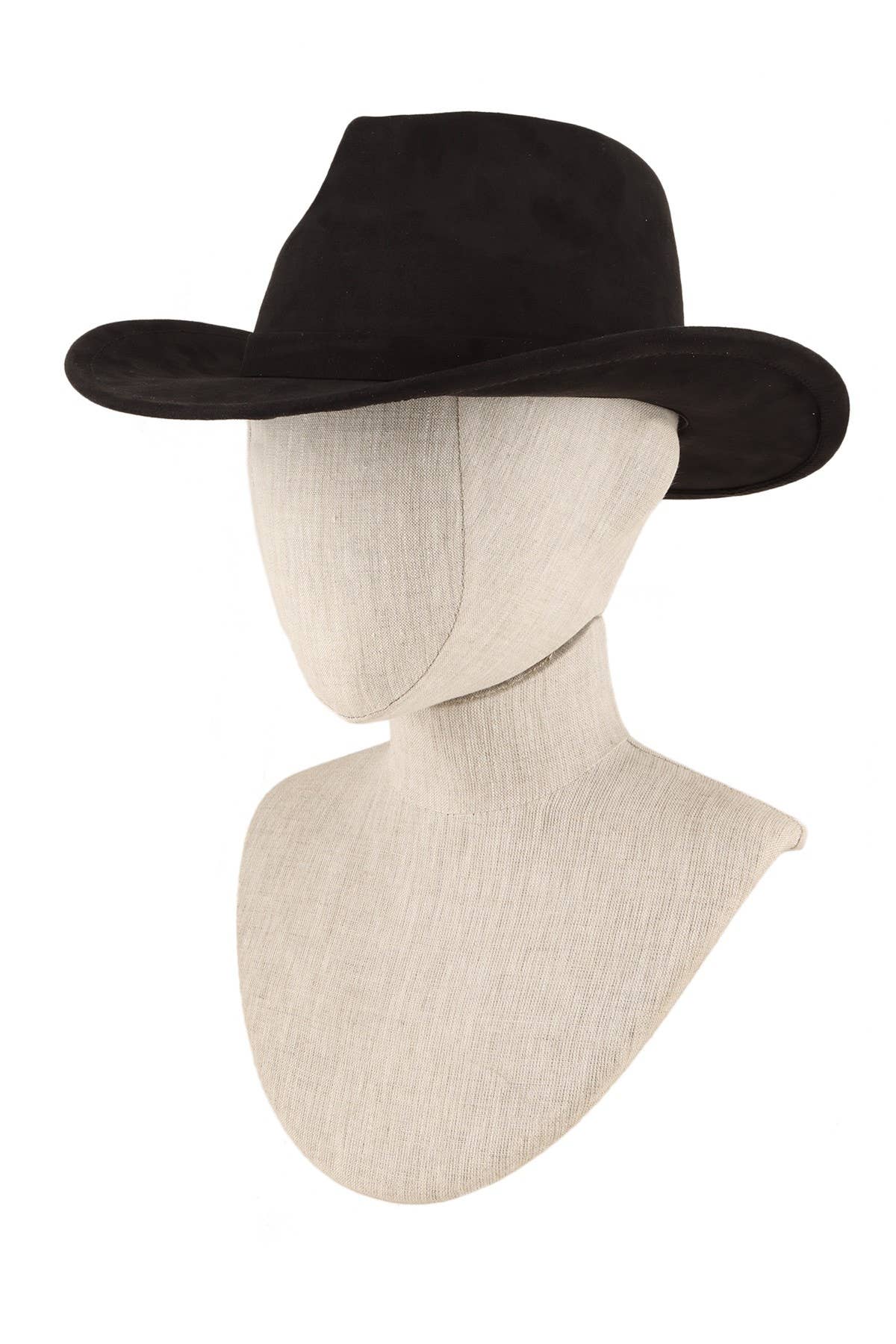 anbfashion - Wholesale Fedora - Women's - FEDORA FAUX SUEDE HAT WITH COWBOY BAND 7