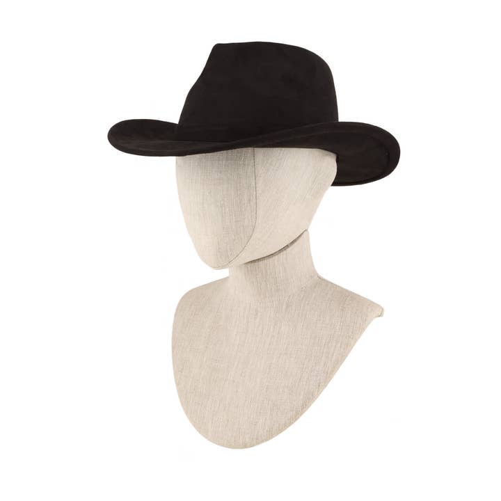 anbfashion - Wholesale Fedora - Women's - FEDORA FAUX SUEDE HAT WITH COWBOY BAND 7