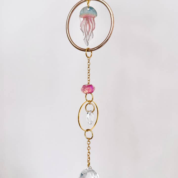 D. Prince Designs - Wholesale Suncatcher - Hand-Illustrated + Handmade Suncatcher | Jellyfish1