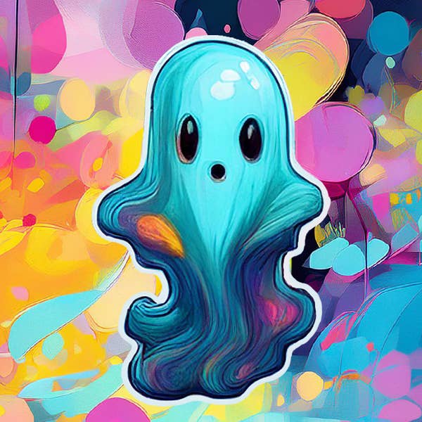 Ghost Sticker WC 14 for wholesale by MILLER PRECISION SIGNS