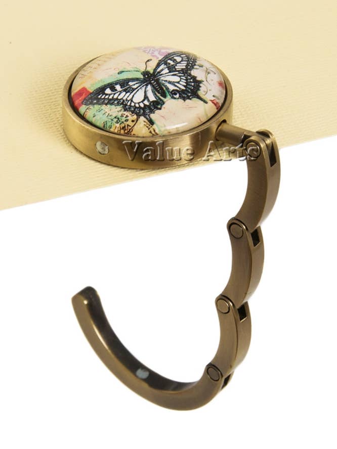 Kristallfjäril Tryck Väska Hängare för wholesale av Value Arts