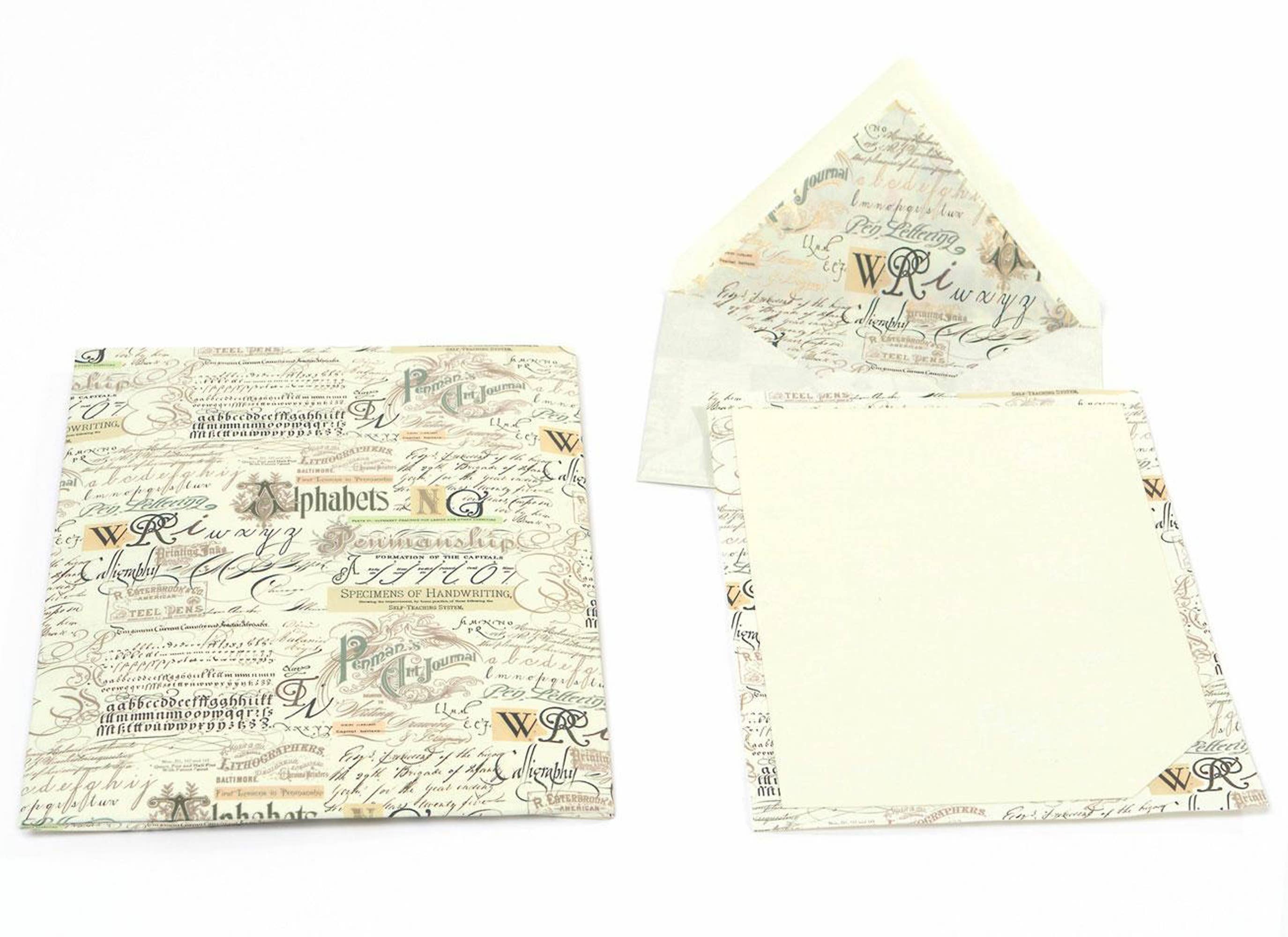 San Lorenzo Design - Vendita all'ingrosso Set di cartoleria/cancelleria - Foglie per Scrittura e Carte da Lettera Italiane con Busta, Portfolio10