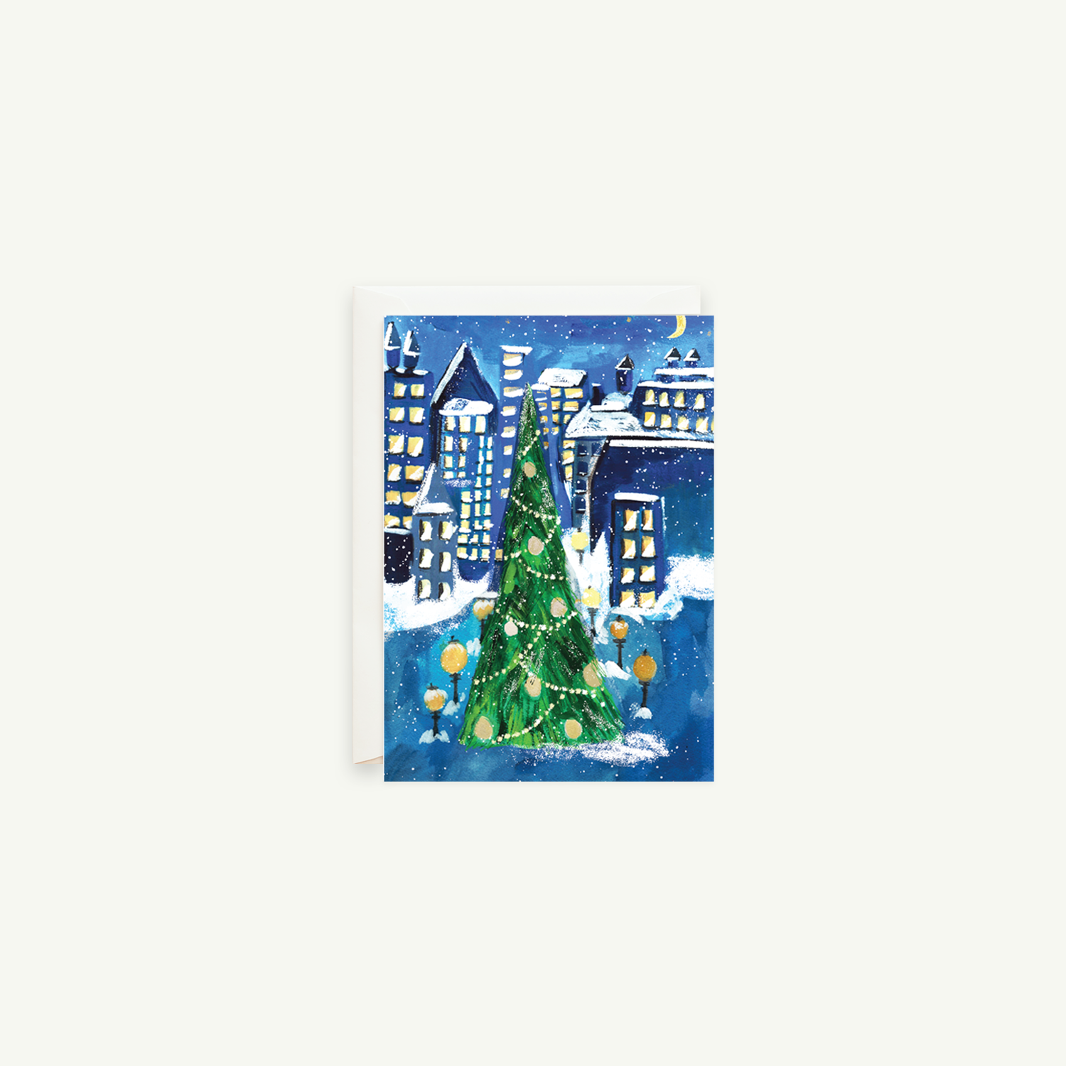 Mr. Boddington's Studio - Wholesale Christmas Card - Midnight Stroll0