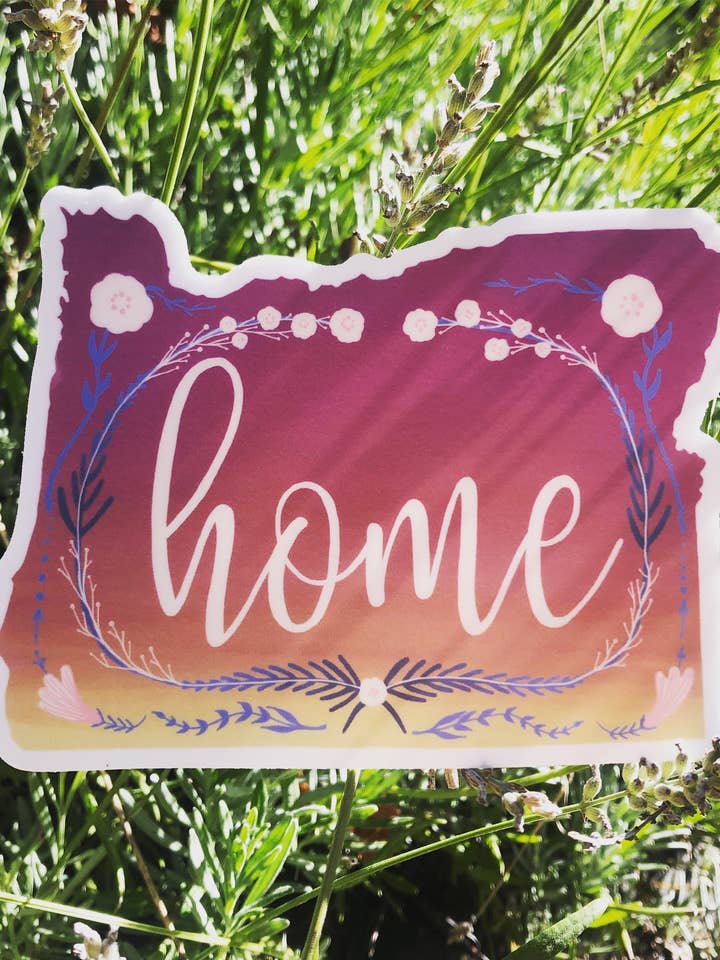 Adesivo de casa Oregon por atacado de Golden Grove Paper