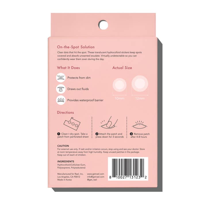 Rael - Wholesale Acne/Hydrocolloid Patch - Rael Miracle Patch Invisible Spot Cover - Pimple Patch, Acne5