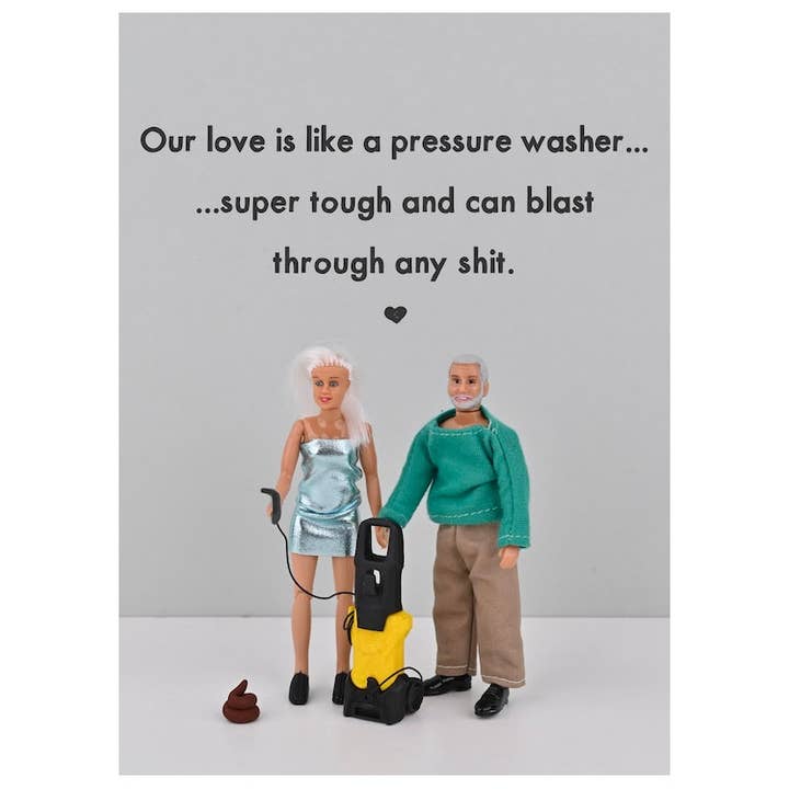 Pressure Washer | Romance Card | Cards for Him & Her | Funny for wholesale by Bold & Bright