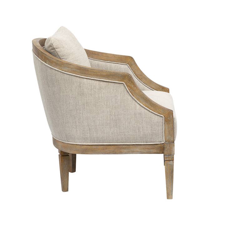 Olliix - Wholesale Chair - Traditional Style Curved Back Accent Chair, Natural *