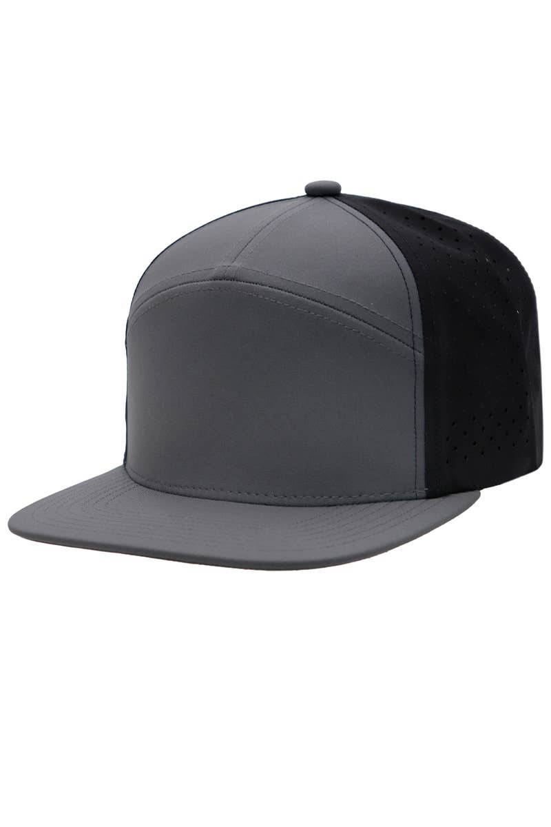 Cap Zone - Wholesale Trucker Hat - Unisex - Two Tone 7 Panel Digital Punch Perforated Snapback12