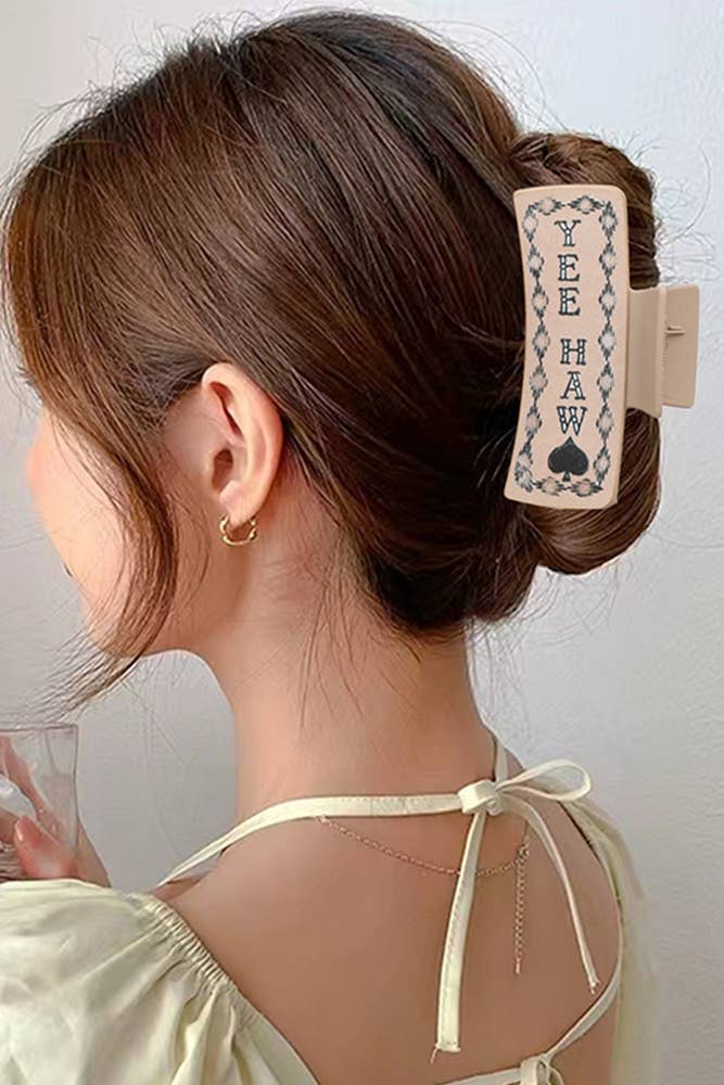 UNISHE - Wholesale Hair Clip - Women's - Westtern Printed Hair Clip MOQ 5pcs ZK6483