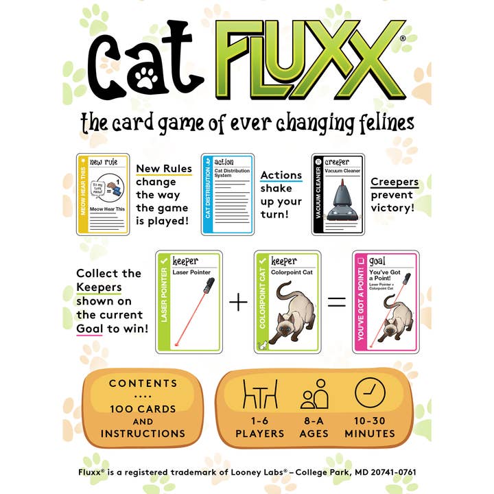Looney Labs - Wholesale Card Game - Cat Fluxx2