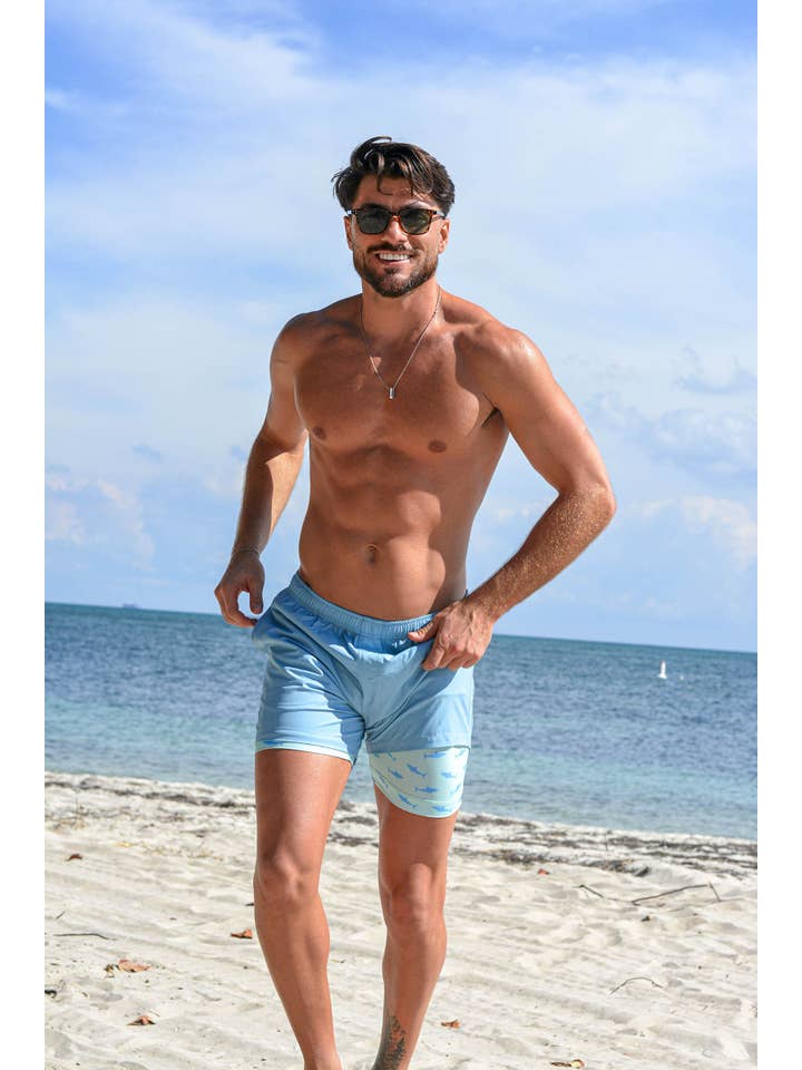 Bermies - Wholesale Athletic Shorts - Men's - Blue (Great White liner)3