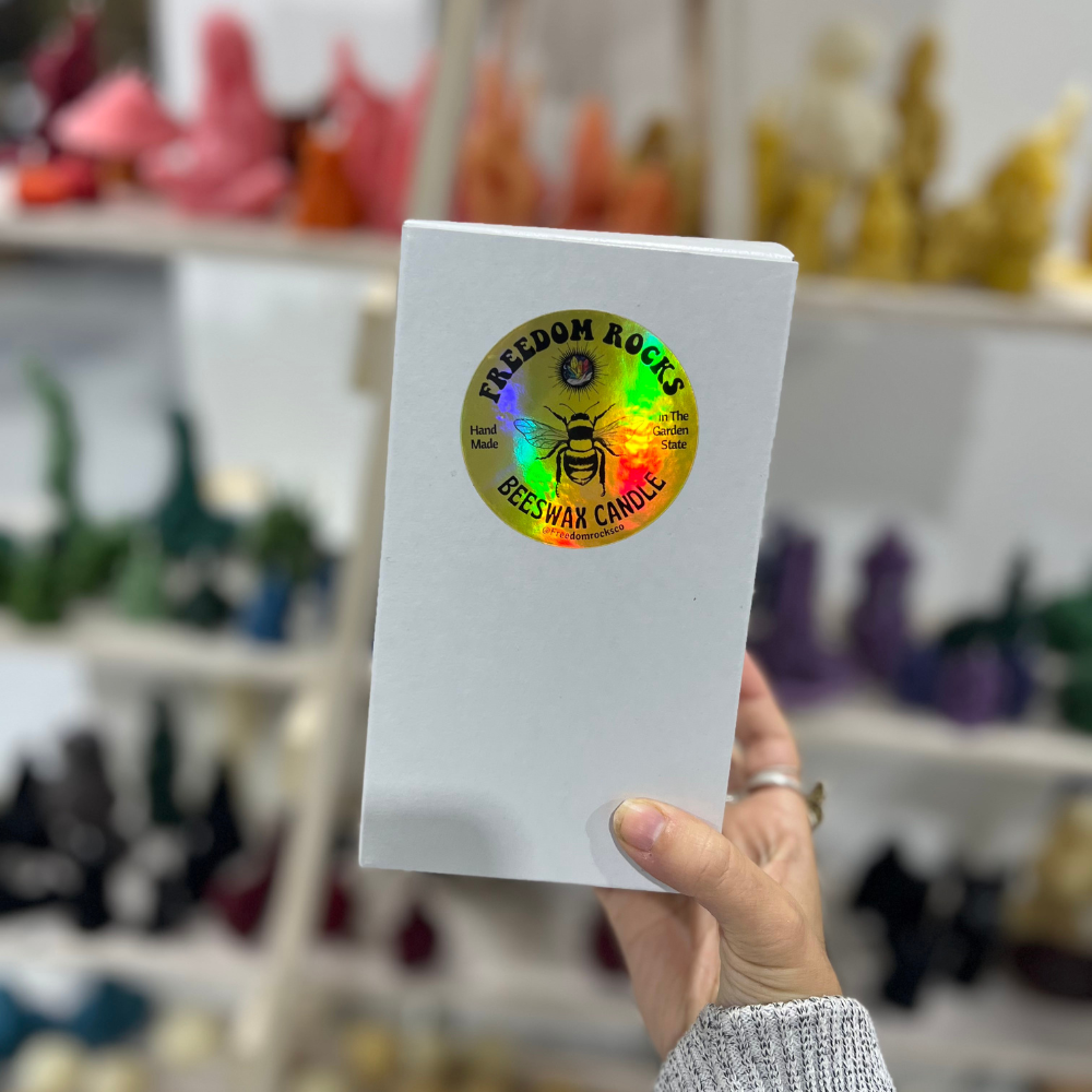 Freedom Rocks - Venta al por mayor Velas de diseño llamativo - Vela grande de cera de abejas con forma de hongo de 4 pulgadas de alto7
