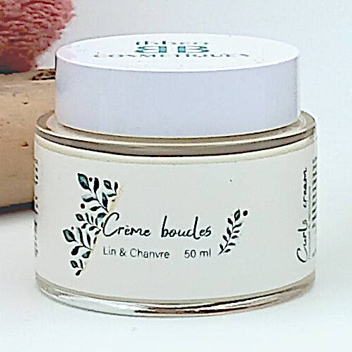 Crème boucles gel de lin et huile de noisette pour la vente par Ibbeo Cosmétiques