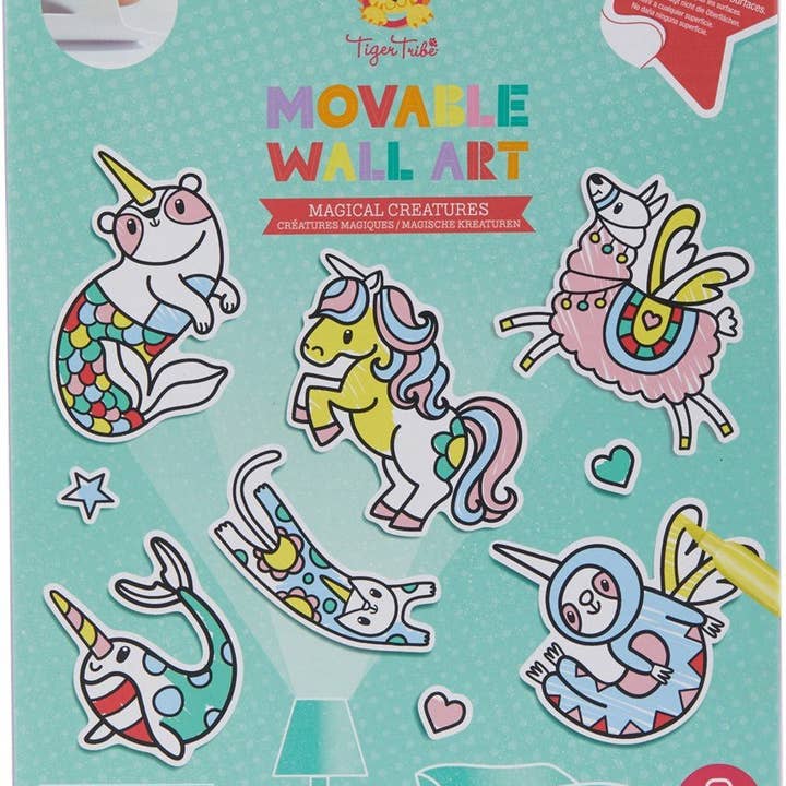 Tiger Tribe Movable Wall Art/Magical Creatures for wholesale by Kids Party Craft