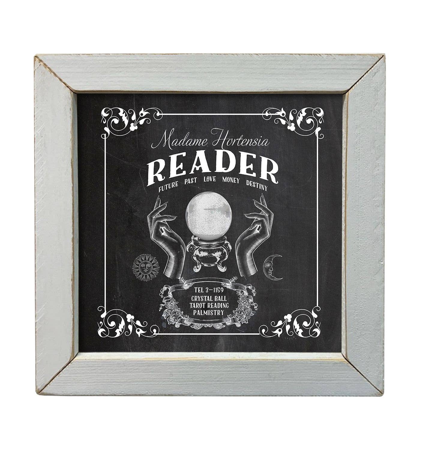 JanMichaels Art & Home – Großhandel Wandschild – SIX492A Meine Kristallkugel — Halloween — Herbst — Gruselig — Schwarz — Kunst2