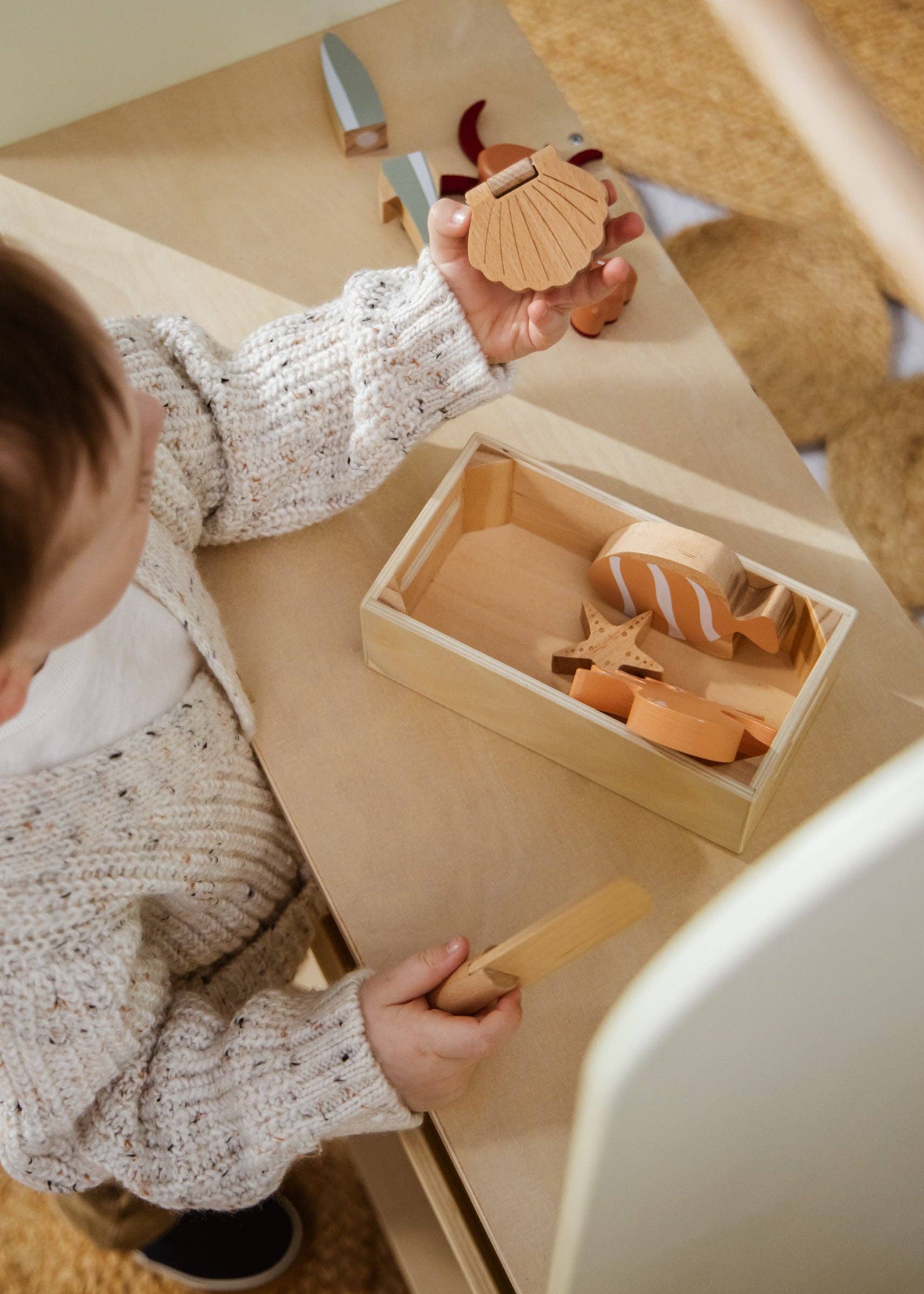 Coco Village - Wholesale Speelgoedset - Kinderen - Houten speelset met zeevruchten8