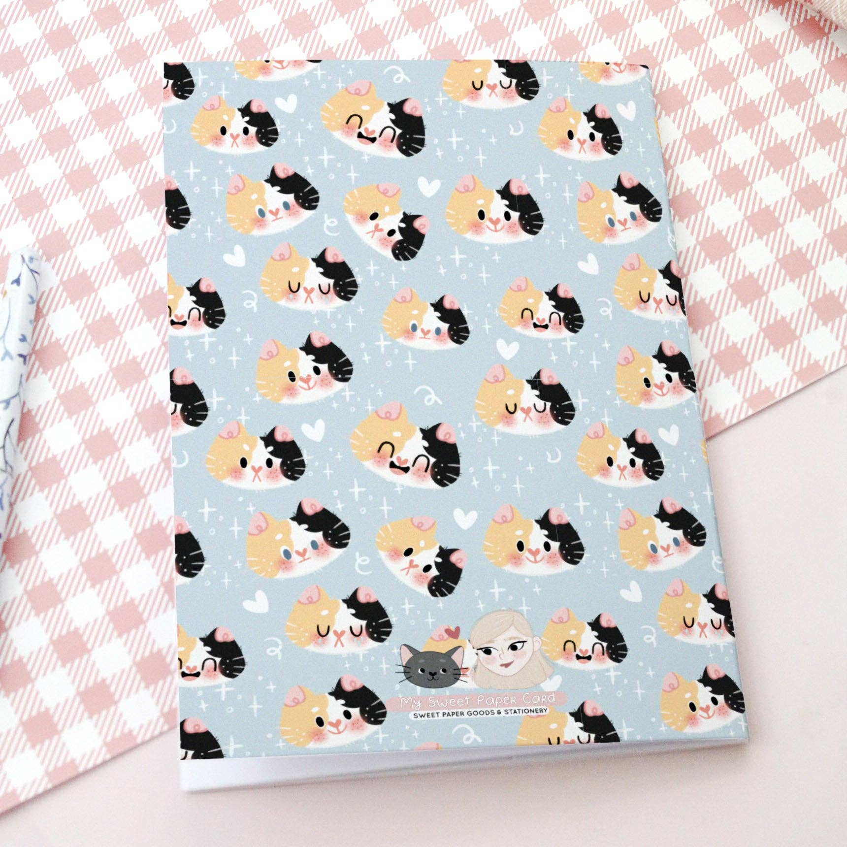 My Sweet Paper Card - Wholesale Notebook - Calico Cat Moods - Soft cover notebook3
