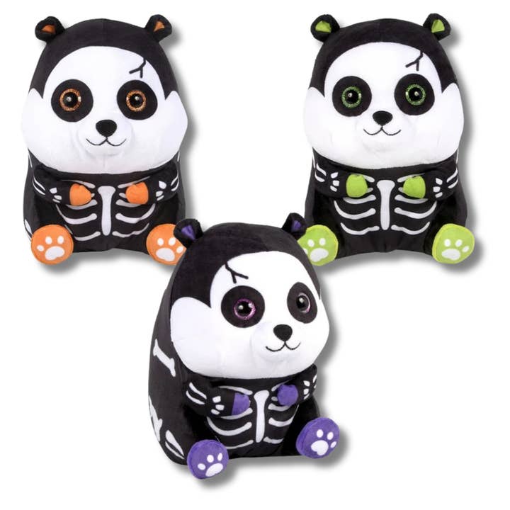 PR GROUPS LLC - Wholesale Stuffed/plush toy – Kids & baby - Soft Plush Skeleton Panda Kids Toy - Assorted0