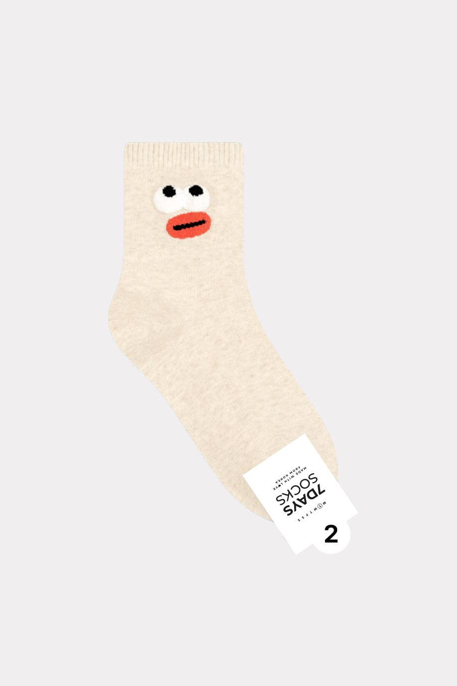 7DAYSSOCKS – Großhandel Socken – Damen – Damen Crew Eye Face Socken - Hergestellt in Korea1
