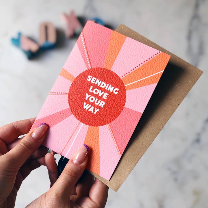 Skicka Love Your Way kort för wholesale av Xoxo Designs by Ruth