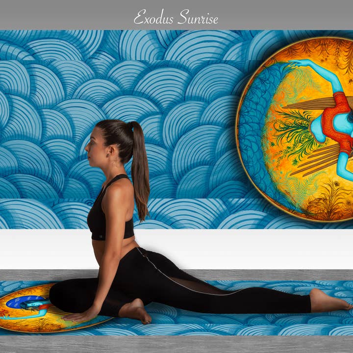 Yoga Mat - Exodus Sunrise for wholesale by Blue Like Me LLC