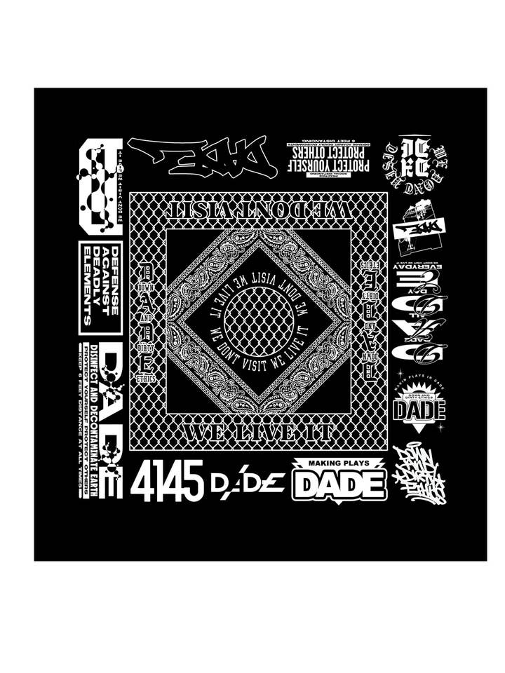 DADE BANDANA for wholesale by Down And Dirty Ethics