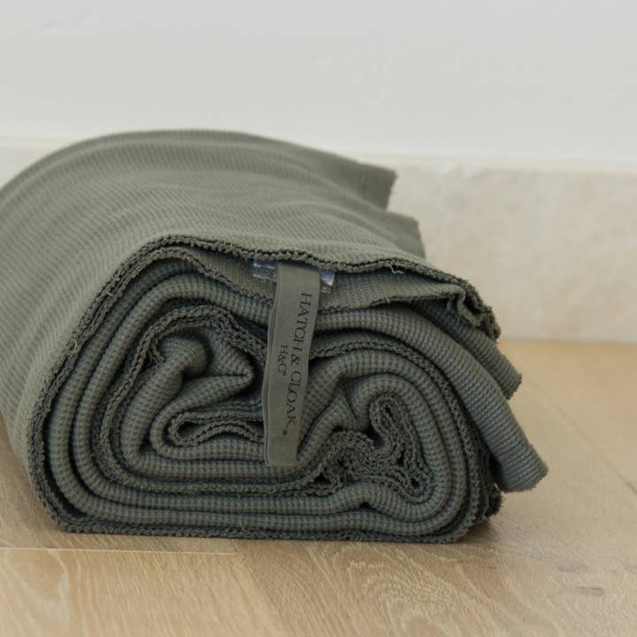 Skyler Thermal Waffle Blanket - Storm Cloud for wholesale by Hatch & Cloak ®