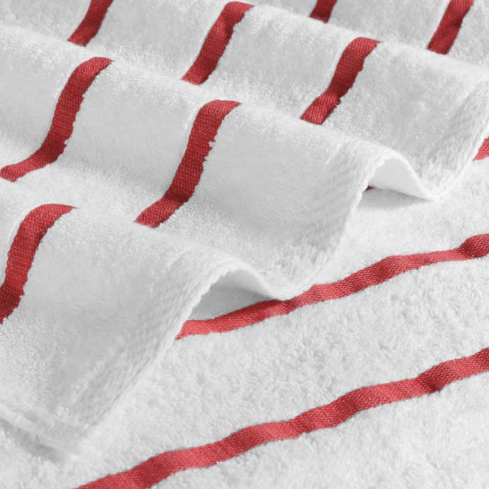 Globaltex Fine Linens - Wholesale Beach Towel - Red Stripe Pool and Beach Towel (Single)3
